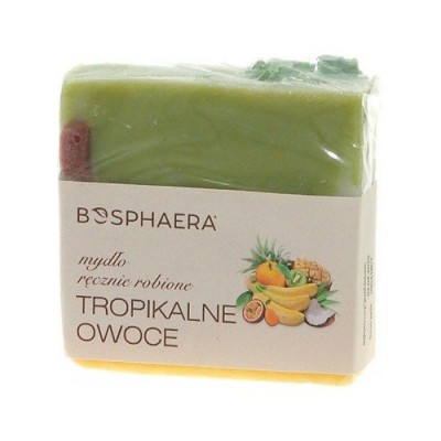 Miniaturka artykułu - BOSPHAERA Mydło ręcznie robione Tropikalne Owoce - 90g