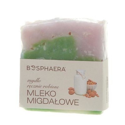 Miniaturka artykułu - BOSPHAERA Mydło ręcznie robione Mleko migdałowe - 90g