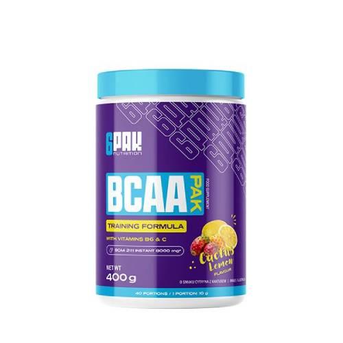 Miniaturka artykułu - 6Pak Nutrition BCAA Pak smak cytryna z kaktusem, 400 g