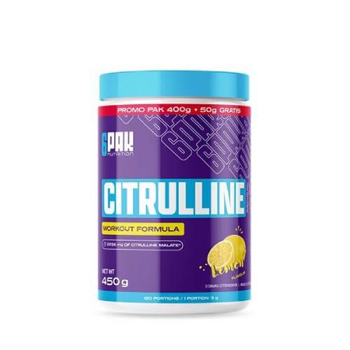 Miniaturka artykułu - 6Pak Nutrition Citrulline smak cytrynowy, 450 g