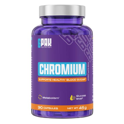 Miniaturka artykułu - 6Pak Nutrition Chromium, 90 kaps.