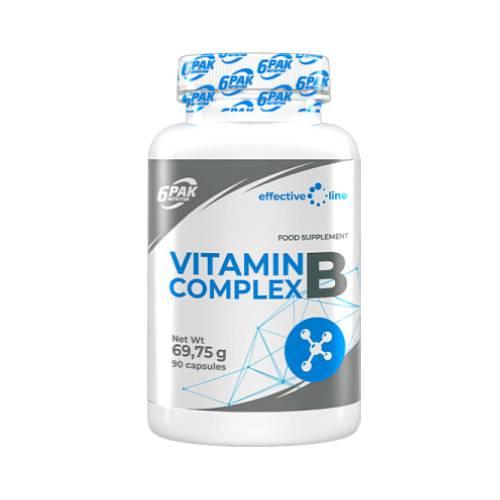 Miniaturka artykułu - 6Pak Nutrition Vitamin B Complex, 90 kaps.