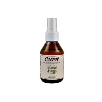 Miniaturka artykułu - Olej Marchewkowy NaturPlanet - 100 ml