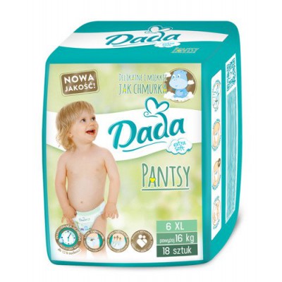 Miniaturka artykułu - DADA 6 Pantsy 16kg+ 18szt. (zielone)