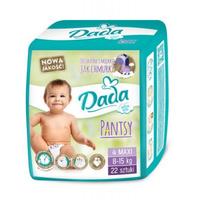 Miniaturka artykułu - DADA 4 Pantsy 8-15kg 22szt. (zielone)