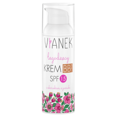 Miniaturka artykułu - VIANEK  Łagodzący krem BB SPF 15 (ciemny), 50ml
