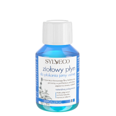 Miniaturka artykułu - SYLVECO Ziołowy płyn do płukania jamy ustnej &ndash; wersja mini - 100ml