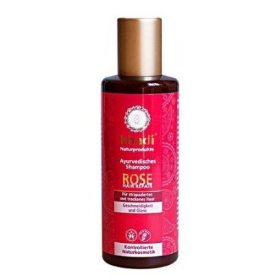 Miniaturka artykułu - KHADI Rose odżywczy szampon - 210ml