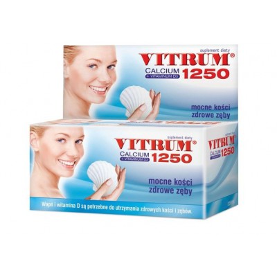 Miniaturka artykułu - Vitrum Calcium 1250+Vitaminum D3 - 60tabl.