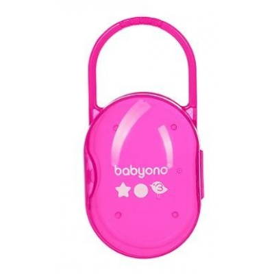 Miniaturka artykułu - BABYONO Pojemnik na smoczek 046/02 r&oacute;żowy
