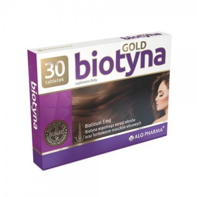 Miniaturka artykułu - Biotyna Gold - 30tabl.