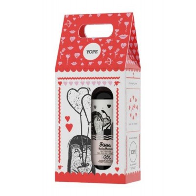 YOPE Zestaw Żel pod prysznic R&oacute;ża, 400ml + Balsam Wanilia,  300ml