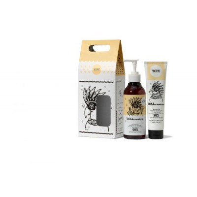 YOPE Zestaw Mleko owsiane szampon, 300ml + odżywka, 170ml