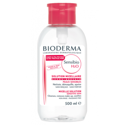 Miniaturka artykułu - BIODERMA SENSIBIO H2O Płyn micelarny z dozownikiem, 500ml