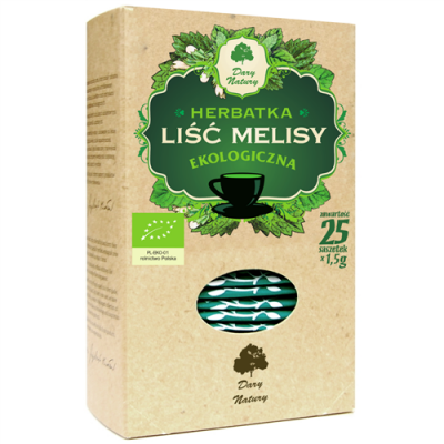 Miniaturka artykułu - Melisa Liść Eko 25x1,5g DARY NATURY