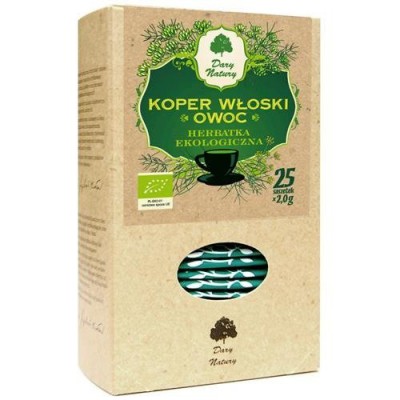 Miniaturka artykułu - Koper Włoski owoc EKO 25x2g DARY NATURY