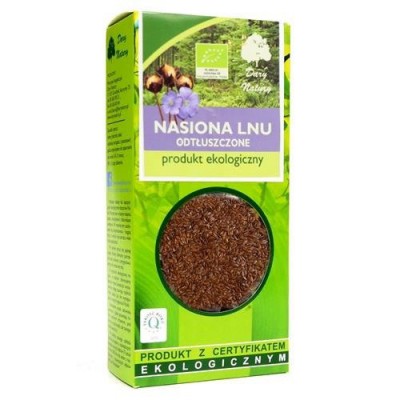 Miniaturka artykułu - Nasiona lnu odtłuszczone 100g DARY NATURY