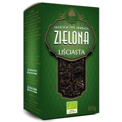 Miniaturka artykułu - Dary Natury Herbata zielona liściasta 80g 
