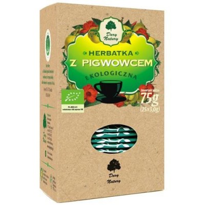 Miniaturka artykułu - DARY NATURY Ekologiczna herbatka z pigwowcem, 25x3g