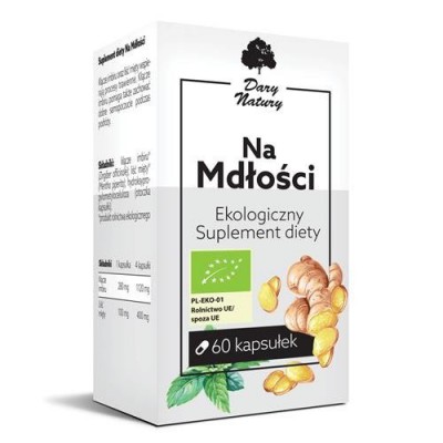 Miniaturka artykułu - Na Mdłości - 60Kaps. DARY NATURY