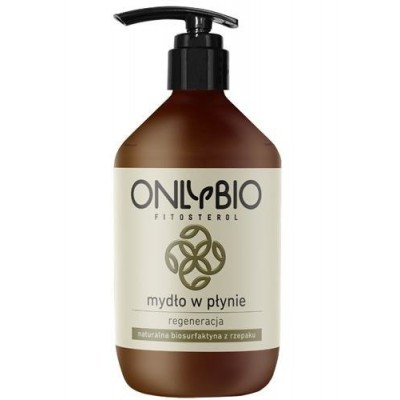Miniaturka artykułu - OnlyBio Fitosterol regenerujące mydło w płynie z olejem ze słonecznika pompka, 500ml