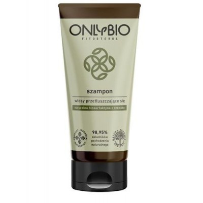 Miniaturka artykułu - OnlyBio Fitosterol szampon do włos&oacute;w przetłuszczających się z olejem ze słonecznika tuba, 200ml