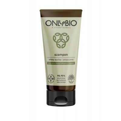 Miniaturka artykułu - OnlyBio Fitosterol szampon do włos&oacute;w suchych i zniszczonych z olejem z sezamu tuba, 200ml