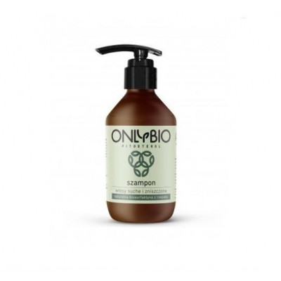 Miniaturka artykułu - OnlyBio Fitosterol szampon do włos&oacute;w suchych i zniszczonych z olejem z sezamu pompka, 250ml