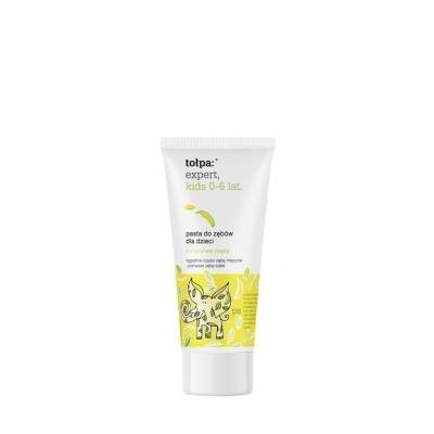 Miniaturka artykułu - Tołpa pasta do mycia zęb&oacute;w dla dzieci, bananowa mięta 0 - 6 lat, 50 ml
