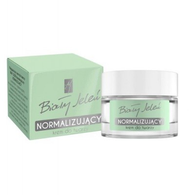 Miniaturka artykułu - Biały Jeleń pielęgnacyjny krem do twarzy NORMALIZUJĄCY - 50 ml