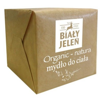 Miniaturka artykułu - BIAŁY JELEŃ mydło w kostce ORGANIC - 170 g