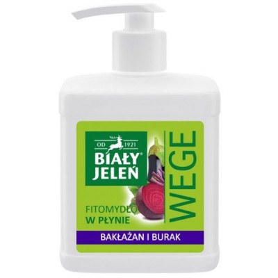 Miniaturka artykułu - BIAŁY JELEŃ mydło w płynie BURAK I BAKŁAŻAN - 500 ml