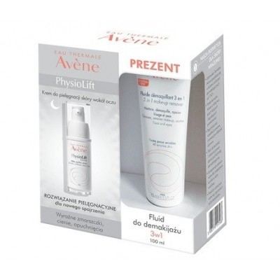 Miniaturka artykułu - AVENE Zestaw Physiolift Krem pod oczy, 15ml + Fluid 3w1, 100ml
