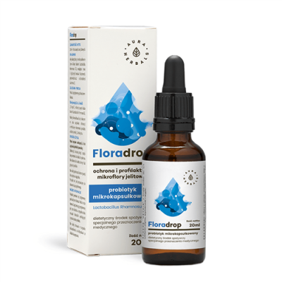 Miniaturka artykułu - AURA HERBALS Floradrop - Lactobacillus Rhamnosus GG - probiotyk - krople 20ml