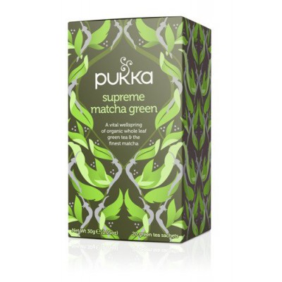 Miniaturka artykułu - PUKKA Supreme Matcha Green Organiczna herbatka - 20 torebek