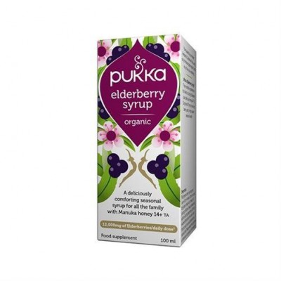 Miniaturka artykułu - PUKKE Elderberry syrop układ oddechowy - 100 ml