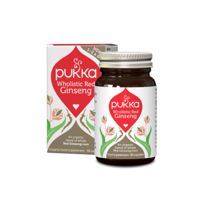 Miniaturka artykułu - PUKKA Wholistic red ginseng - 30 Kaps
