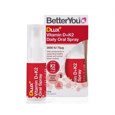Miniaturka artykułu - BetterYou DLUX Witamina D3+K2 - 12ml