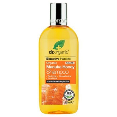 Miniaturka artykułu - Dr.Organic Manuka szampon do włos&oacute;w z miodem manuka - 265ml