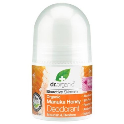 Miniaturka artykułu - Dr.Organic Manuka dezodorant z miodem manuka - 50ml
