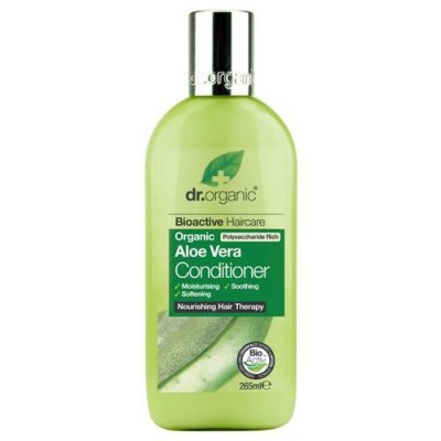 Miniaturka artykułu - Dr.Organic Aloe Vera odżywka do włos&oacute;w z aloesem - 265ml