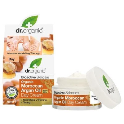 Miniaturka artykułu - Dr.Organic Argan krem na dzień&nbsp;z olejkiem arganowym - 50ml