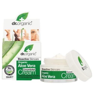Miniaturka artykułu - Dr.Organic Aloe Vera krem z aloesem - 50ml