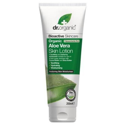 Miniaturka artykułu - Dr.Organic Aloe Vera lotion do ciała&nbsp;z aloesem - 200ml