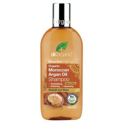 Miniaturka artykułu - Dr.Organic Argan szampon do włos&oacute;w&nbsp;z olejkiem arganowym - 265ml