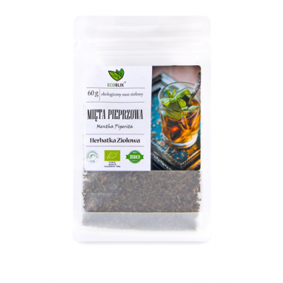 Miniaturka artykułu - EcoBlik Herbatka ziołowa Mięta pieprzowa ekologiczna - 60 g