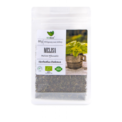 Miniaturka artykułu - EcoBlik Herbatka ziołowa Melisa ekologiczny - 80 g