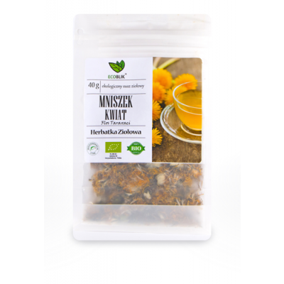 Miniaturka artykułu - EcoBlik Herbatka ziołowa Mniszek kwiat ekologiczny - 40 g