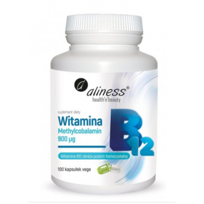 Miniaturka artykułu - ALINESS Witamina B12 Methylcobalamin 950µg, 100 kapsułek