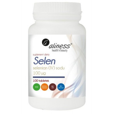 Miniaturka artykułu - ALINESS Selen selenian (IV) sodu 100µg - 100 tabletek